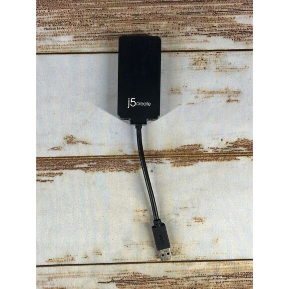 j5create JUA-370BE 3.0 Multi-Adapter VGA & Gigabit Ethernet Black Edition - Picture 1 of 5